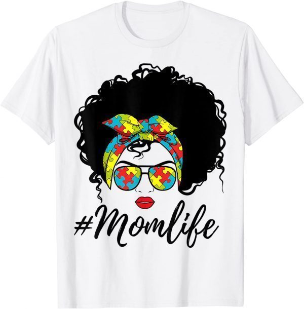 Proud Autism Mom Afro Hair Mother's Day 2022 Classic Shirt