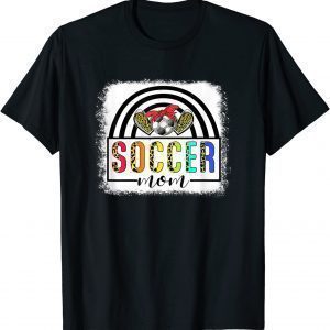 Soccer Mom Rainbow Leopard Soccer Mom Mothers Day 2022 Classic T-Shirt