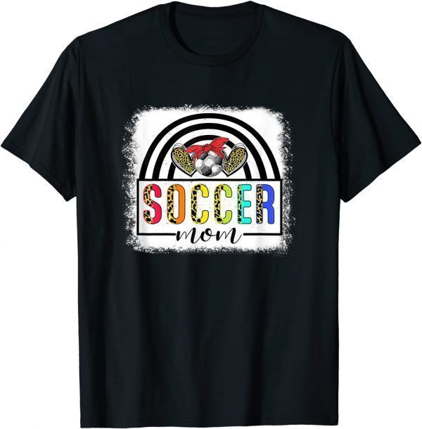 Soccer Mom Rainbow Leopard Soccer Mom Mothers Day 2022 Classic T-Shirt