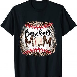 Softball Baseball Mama Leopard Teeball Mom Mother's Day 2022 Shirt