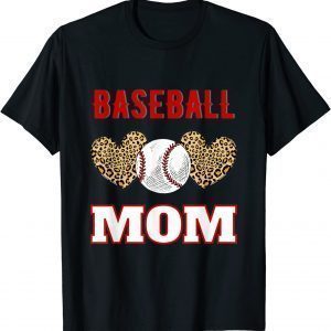 Softball Mom Leopard Ball Mom Mother's Day Classic Shirt