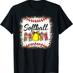 Softball Mom Leopard Baseball Mom Mother's Day 2022 Classic Shirt