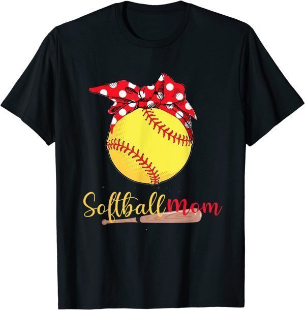 Softball Mom Leopard Mother's Day Mother's 2022 Classic Shirt