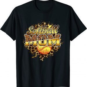 Softball Mom Leopard Softball Mom Mother's Day 2022 Classic Shirt