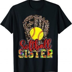 Softball Sister Mother's Day Softball Mom Life T-Shirt