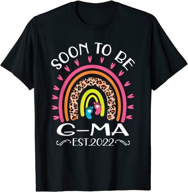 Soon To Be G-Ma Est 2022 Mother's Day Rainbow Leopard Limited Shirt