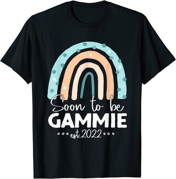 Soon To Be Gammie Est 2022 Rainbow Mother's Day Classic Shirt