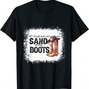 Southern western leopard Cowboy Boots Hat Sand In My Boots Classic Shirt