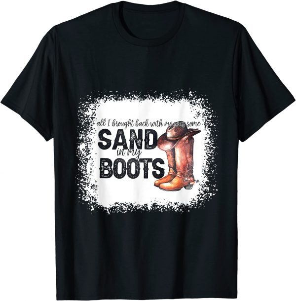 Southern western leopard Cowboy Boots Hat Sand In My Boots Classic Shirt