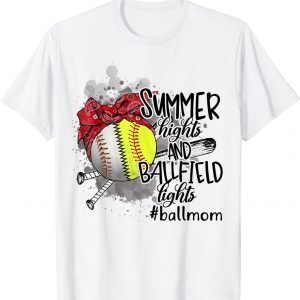 Summer Ballfield Lights Baseball Softball Mom Mothers Day Classic Shirt