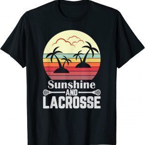 Sunshine and Lacrosse Vintage Retro Lacrosse Stick Sun 2022 Shirt