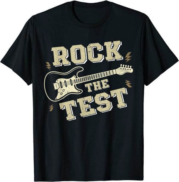 Test Day Teacher Rock the Test Guitar Teacher Testing Day 2022 Shirt