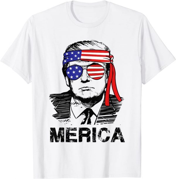 Trump 4th of July Merica USA American Flag Vintage Classic T-Shirt