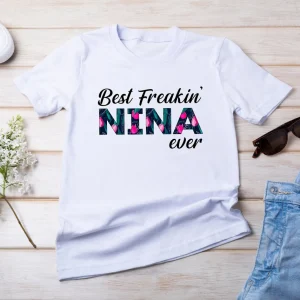 Tulips Flower Best Freakin' Nina Mother's Day 2022 Shirt