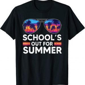 Vintage Last Day Of School Schools Out For Summer Teacher Classic Shirt