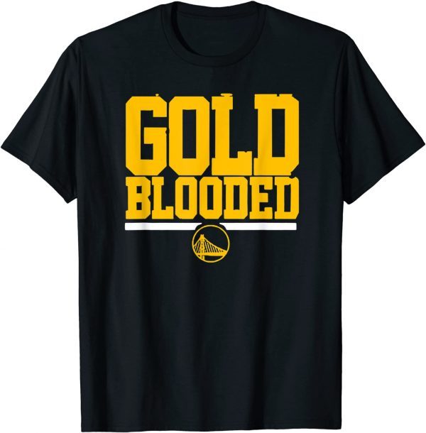Vintage Warriors Tee Gold-blooded for Lover Basketball 2022 Shirt