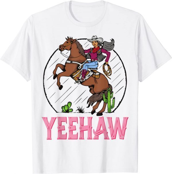 Vintage Yeehaw Howdy Rodeo Western Country Southern Cowgirl T-Shirt