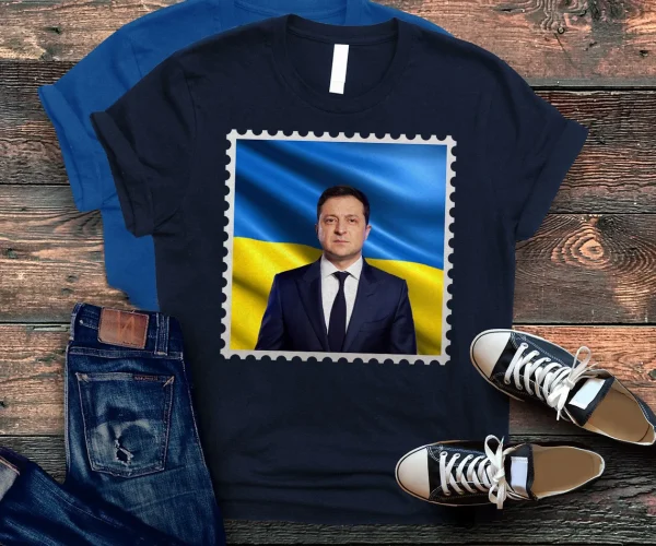 Volodymyr Zelensky Ukrainisch Flag Stempel 2022 Shirt