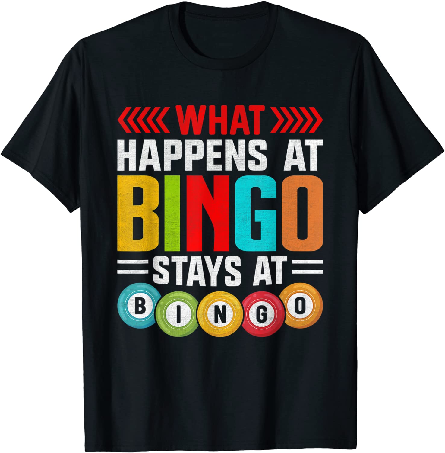 What Happens At Bingo Stays At Bingo Accessories Game Senior 2022 Shirt
