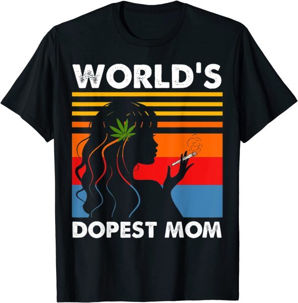 World's Dopest Mom Weed Soul Cannabis Vintage 2022 Shirt