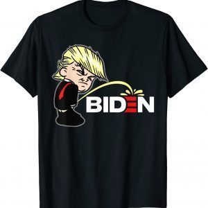 anti biden trump Peeing Pissing On biden Political 2022 Shirt