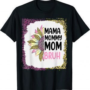leopard flower Mama Mommy Mom Bruh Mothers Day Classic T-Shirt