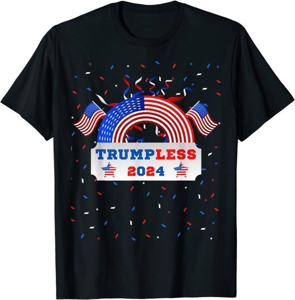 4th July 2022 Patriotic Pro-Biden Anti-Trump Trumpless 2024 Classic Shirt