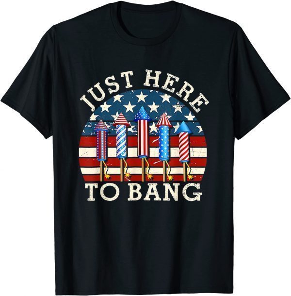 4th Of July I'm Just Here To Bang T-Shirt