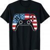 4th Of July Video Game Gamer USA 2022 Shirt