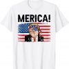 4th of July Merica Trump USA American Flag Vintage 2022 Shirt