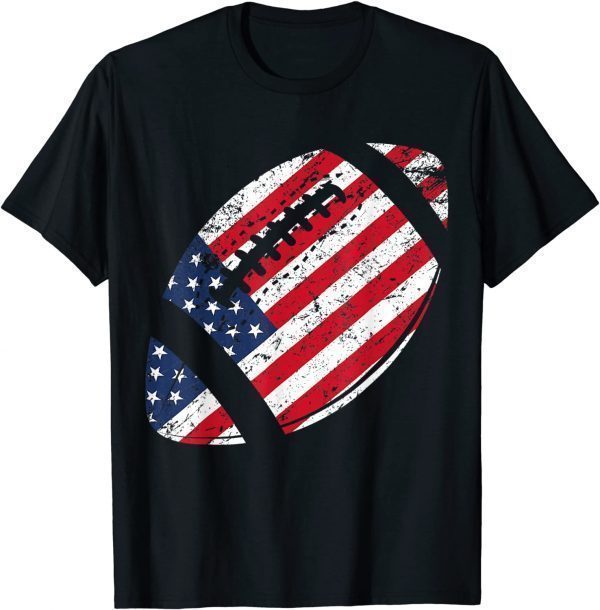 American Football Patriotic 4th July American USA Flag 2022 ShirtAmerican Football Patriotic 4th July American USA Flag 2022 Shirt