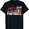 American Football Player Just A Boy Who Loves Football Classic T-Shirt