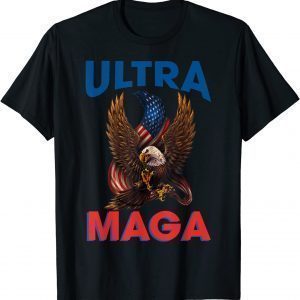 Anti Joe Biden Ultra Maga Eagle American Flag Classic T-Shirt