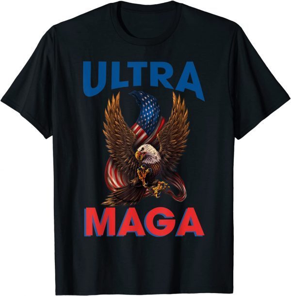 Anti Joe Biden Ultra Maga Eagle American Flag Classic T-Shirt