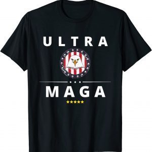 Anti Joe Biden Ultra Maga Pro Trump Support USA Flag Classic Shirt