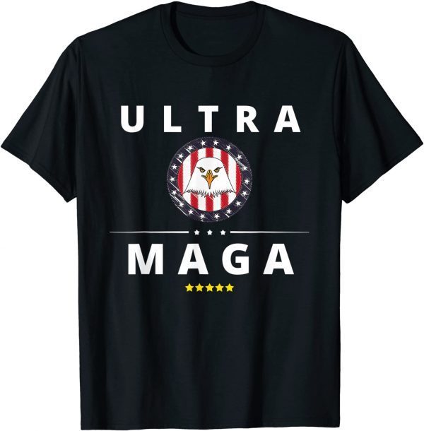 Anti Joe Biden Ultra Maga Pro Trump Support USA Flag Classic Shirt