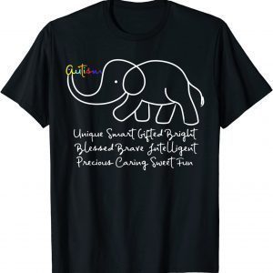 Autism Awareness Day Elephant Classic Shirt