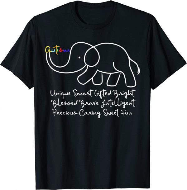 Autism Awareness Day Elephant Classic Shirt