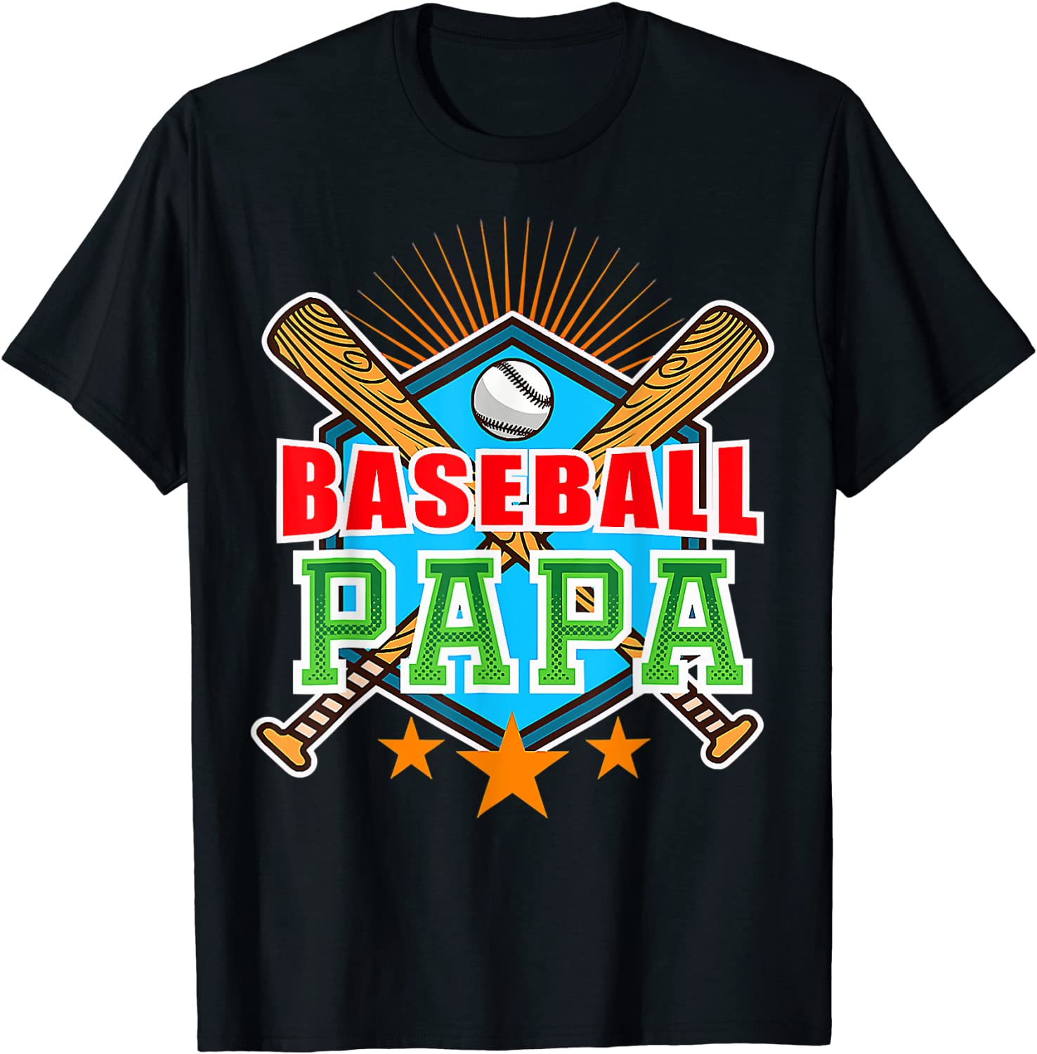 Baseball Papa Dad Father's Day Baseball Player Coach Daddy 2022 Shirt ...