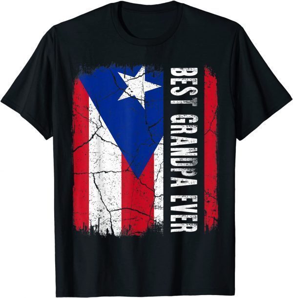 Best Puerto Rican Grandpa Ever Rico Grandpa Father's Day 2022 Shirt