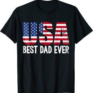 Best dad ever with US American Flag Awesome Dads Family Classic T-Shirt