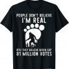Bigfoot They Believe Bïden Got 81 Million Votes 2022 Shirt