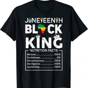 Black King Juneteenth 1865 Independence Day Black Pride Limited Shirt