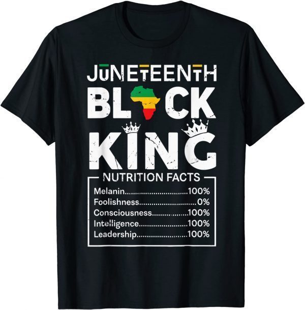 Black King Juneteenth 1865 Independence Day Black Pride Limited Shirt