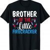 Brother Of The Little Firecracker 4th of July American Flag 2022 Shirt