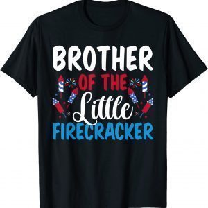 Brother Of The Little Firecracker 4th of July American Flag 2022 Shirt