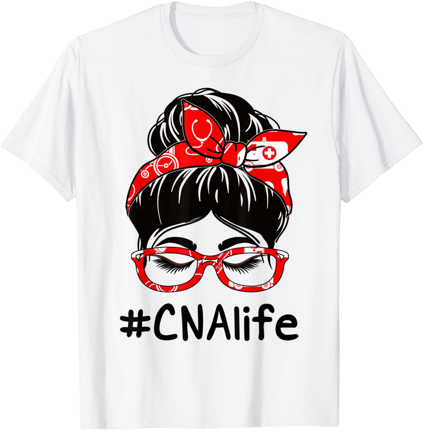 CNA Certified Nursing Assistant Messy Bun Appreciation Day 2022 Shirt