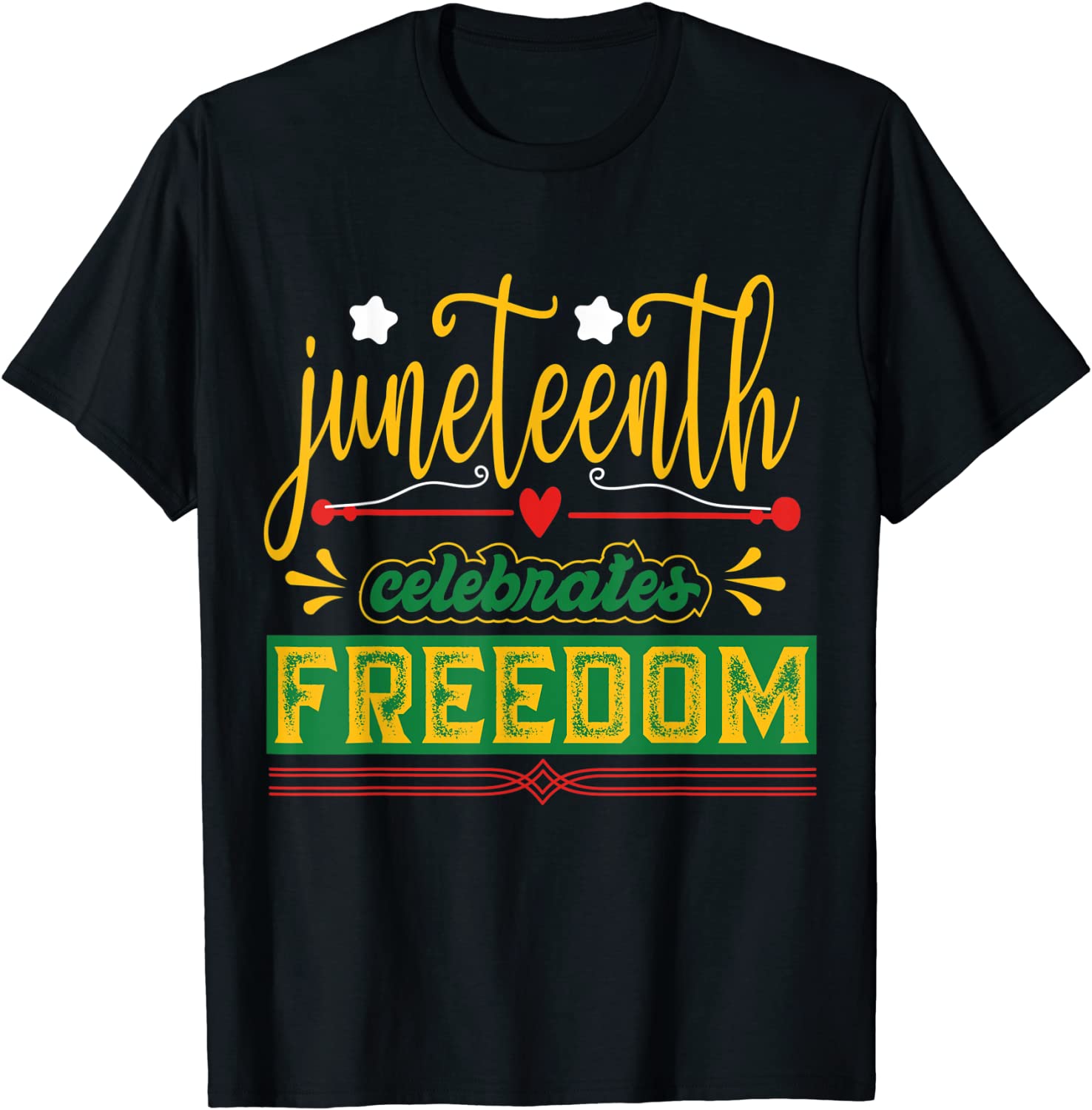 Celebrate Juneteenth Green Freedom African American 2022 Shirt