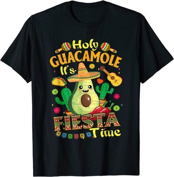 Cinco De Mayo Mexican Holy Guacamole Fiesta Time T-Shirt
