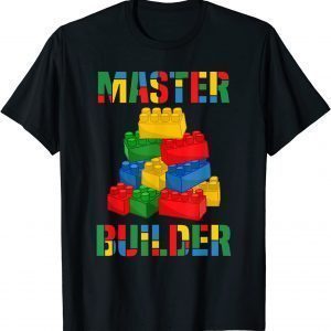 Cool Brick Master Builder Building Blocks 2022 Shirt
